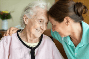 caring for a senior with dementia