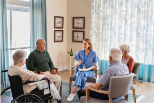 touring a senior facility
